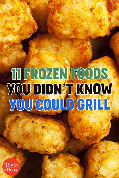 Tater Tots On Blackstone, Frozen Pizza On The Grill, Black Stone Tailgate Recipes, Frozen Chicken On Blackstone, Tater Tots On Blackstone Griddle, Frozen Chicken Nuggets, Frozen Biscuits, Slow Cooker Pork Tenderloin, Frozen Appetizers