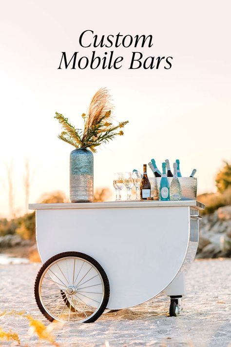 Diy Mobile Cart, Portable Bar Cart, Party Cart, Mobile Bar Cart, Cocktails Cart, Mobile Ideas, Afrika Burn, Mobile Bars, Bike Cart