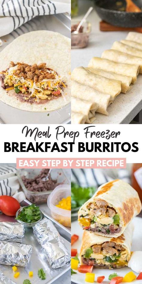 Breakfast Burritos In Air Fryer, Airfryer Breakfast Burritos, How To Reheat Frozen Breakfast Burritos, Air Fryer Breakfast Burrito Recipes, Oven Breakfast Burritos, Frozen Breakfast Burritos In Air Fryer, How To Freeze Breakfast Burritos, Breakfast Burritos With Beans, Air Fryer Freezer Meal Prep