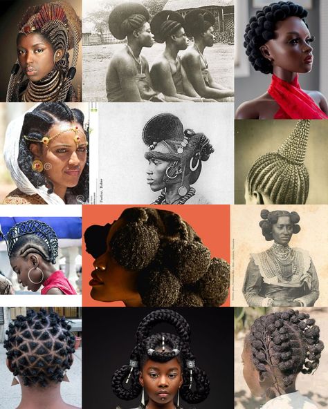 African hair styles Traditional Nigerian Hairstyles, Isi Owu Hairstyle, Pre Colonial African Hairstyles, Cool African Hairstyles, West African Braids, Traditional Congolese Hairstyles, Traditional African Braids, African Woman Hairstyles, Black Culture Hairstyles