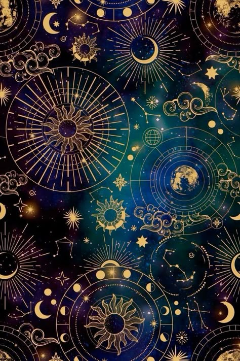 Aesthetic Wallpaper Astrology, Aesthetic Astrology Wallpaper, Space Wallpaper Aesthetic, Dates Aesthetic, Horoscope Signs Dates, Astrology Aesthetic, Sun Moon And Stars, Moon And Stars, Sun Moon