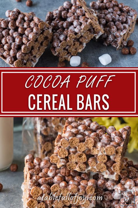 Cereal Bar Recipe, Cocoa Puffs Cereal, Italian Hot Chocolate, Cereal Bars Recipes, Slice Recipes, Breakfast Cereal Bars, Potatoe Salad, Chocolate Cereal, Cereal Dessert