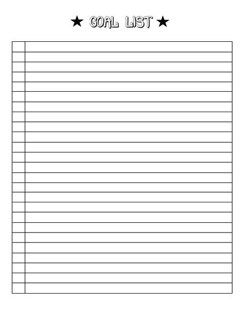 Goal Template Goal List Goal Sheet Goal by ChristineDigitalPics Printable Goal Sheet, Goodnotes Goals Template, 2024 Goals List Template, 2024 Goals Template, Goal List Template, 2024 Goals List, Goals List Template, Goal Template, Goal Sheet