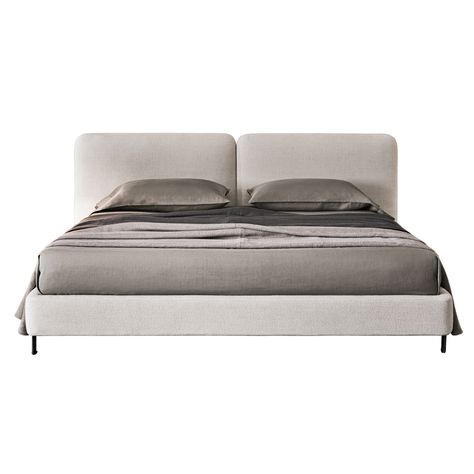 Tatlin Bed | Minima Affordable Bed Frames, Minimalist Bed Frame, Loose Furniture, Fabric Upholstered Bed, Sofa Bed Frame, Fabric Bed Frame, Minimalist Bed, Unique Sofas, Affordable Bedding