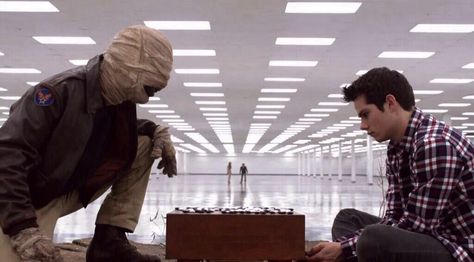 Stiles is playing Go (is a board game for two players that originated in China more than 2,500 years ago). with the Nogitsune *Gasps* Tv Shows Aesthetic, Teen Wolf Season 3, Teen Wolf Aesthetic, Teen Wolf Scenes, Teen Wolf Art, Wolf Aesthetic, Teen Wolf Scott, Teen Wolf Seasons, Stiles Teen Wolf