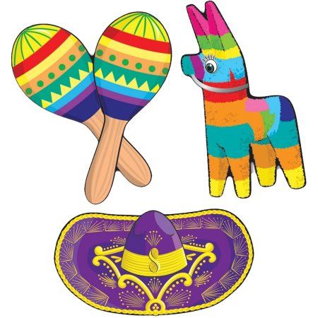 Cartoon Printable, Mexican Pinata, Fiesta Party Supplies, Cute Donkey, Mexican Hat, Mexican Crafts, 5 De Mayo, Board Wall, Fiesta Party