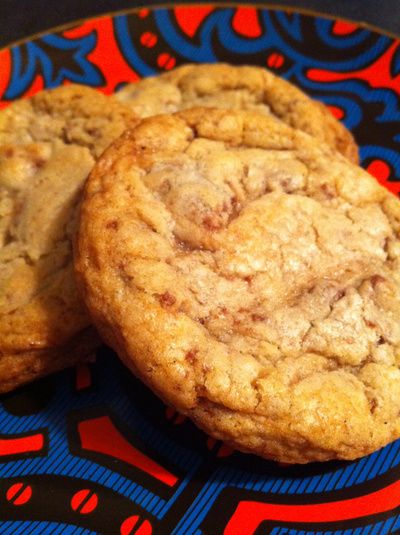 Panera Toffee Crunch Cookie Copycat Butter Crunch Cookies, Panera Recipes, Chewy Toffee, Crunch Cookies, Toffee Crunch, Toffee Nut, Toffee Cookies, Cookie Brownie Bars, Toffee Bits