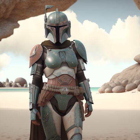 Female Mandalorian, Star Wars Fine Art, Mandalorian Art, Gone Hunting, Mandalorian Cosplay, Mandalorian Armor, Star Wars Characters Pictures, Star Wars Battlefront, Star Wars Concept Art