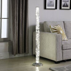 Orren Ellis Brashears 49" LED Column Floor Lamp | Wayfair Standing Lamps, Column Floor Lamp, Tree Floor Lamp, Acrylic Tube, Led Rope Lights, Led Rope, Arched Floor Lamp, Torchiere Floor Lamp, Led Tubes