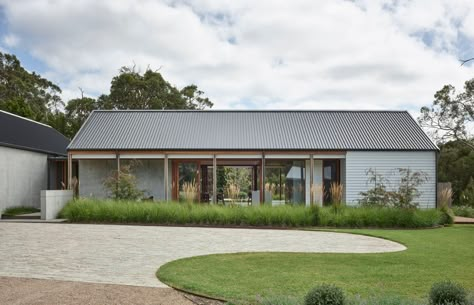 Honeysuckle House Shoreham by Planned Living Architects | ArchiPro AU Honeysuckle House, Simple Architecture, Timber Pergola, Weatherboard House, Australian House, Pool Landscape, Passive Solar Design, New Staircase, Glass Pool