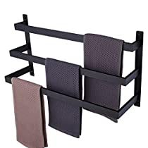 Check this out at Amazon Shelves Rack, Black Towel Bar, Modern Towel Bars, Mounted Towel Rack, Bath Towel Holder, Wall Mounted Towel Rack, Towel Shelf, Metal Bathroom, Black Bath