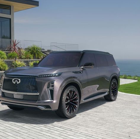 Infiniti QX Monograph Concept Infinity Qx, Vision Board Photos, X Car, Bamboo Forest, Concept Car, Luxury Suv, Running Lights, Concept Cars, View Photos