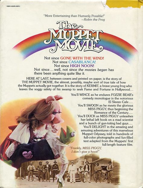 The Muppet Movie - 029 | The Muppet Movie (1979), adapted by… | Flickr Muppet Movie, The Muppet Movie, Life Moves Pretty Fast, Fraggle Rock, The Muppet Show, Rainbow Connection, Miss Piggy, Jim Henson, Gone With The Wind