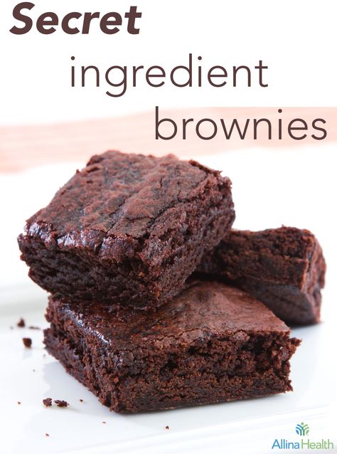 Secret ingredient brownies:   This recipe has a secret ingredient, zucchini, giving these brownies a boost of potassium for a healthy blood pressure. Holiday Brownie Recipes, Emergency Brownies, Recipe Brownies, Holiday Brownies, Brownie Recipes Healthy, Healthy Holiday Recipes, Healthy Brownies, Weight Watchers Desserts, Healthy Blood Pressure