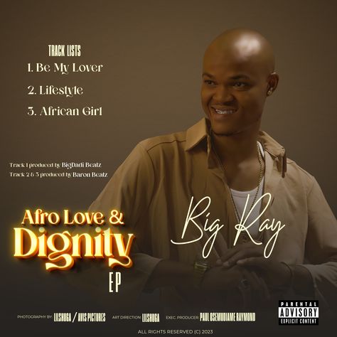 External Play Cover art design9(Back Page) for Big Ray's latest EP dubbed 'Afro Love & Dignity Ep Cover Design, Ep Album Cover, Album Cover Art Design, Instagram Cover, Ep Album, Music Cover, Cover Art Design, African Girl, Graphic Design Lessons