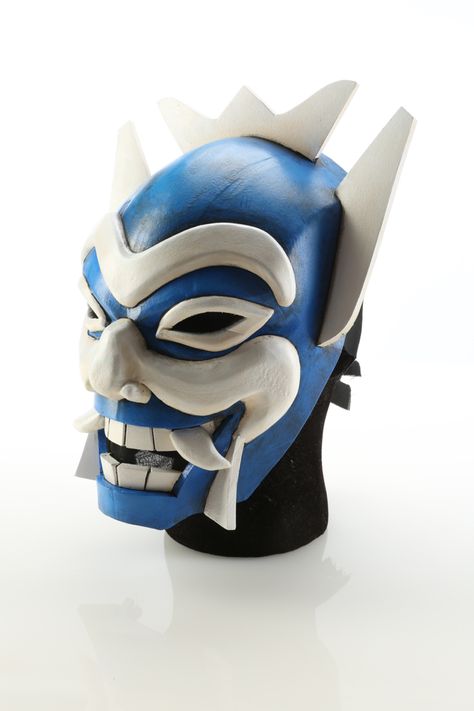 EVA foam cosplay mask Eva Foam Mask, Blue Spirit Mask, Eva Foam Cosplay, Blue Oni, Foam Mask, Foam Cosplay, Blue Spirit, Cosplay Mask, Masks Art