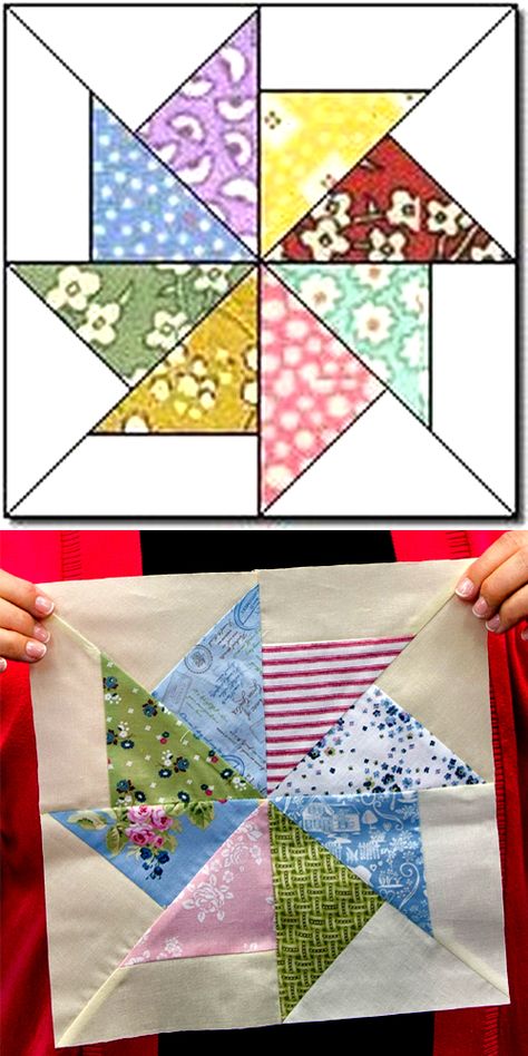 Pinwheel Block Tutorial, Triangle Quilt Block Patterns, Pinwheels Quilt Block, Thread Spool Quilt Block, Pinwheels Quilt Pattern, Pinwheel Garden Quilt Pattern, Pinwheel Block Pattern, Pinwheel Quilt Block Sizes, Spin Me Around Quilt Block Pattern Free