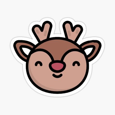 Reindeer Christmas, Christmas Stickers, Christmas Reindeer, Reno, Reindeer, Vinyl Decal Stickers, Vinyl Decal, Hello Kitty, Kitty