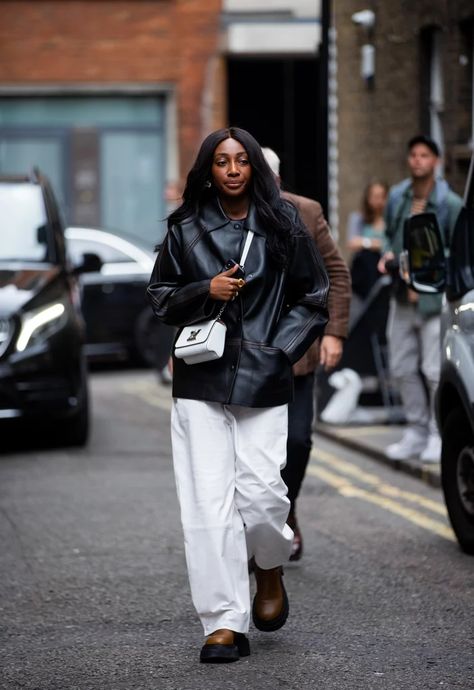 The Best Street Style at London Fashion Week Spring 2022 | POPSUGAR Fashion Outfits To Try, Fashion Week Trends, London Fashion Week Street Style, New Street Style, Popsugar Fashion, London Street Style, Autumn Street Style, Best Street Style, Spring Street Style