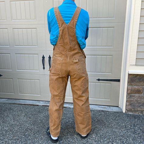 Carhartt Tan Double Knee Overalls, Size 38 x 32 (see measurements)

Sick Carhartt bibs!! 🔥

Rugged and tuff Carhartt tan overalls - super comfy.  Distress, wear and fade is perfect … immediate street creds. Very desirable tan double knee … Put these gems back to work. 

Measurements (lots of room)
Waist ~18.5”
Inseam ~29.5”

Model 6’ 165lbs

See pics for details. DM questions. Thanks for the look 👀 

#carhartt
#overalls
#workwear
#doubleknee
#blackoveralls

♻️ 071823 Tan Overalls, Carhartt Bibs, Carhartt Overalls, Black Overalls, Carhartt Mens Pants, Back To Work, Bibs, Men's Pants, Work Wear