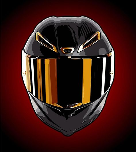 Motorcycle Helmets Art, Helmet Vector, Raiders Helmet, Black Motorcycle Helmet, Motorcycle Art Painting, Helmet Drawing, Agv Helmets, Cute Dog Drawing, Lightning Logo