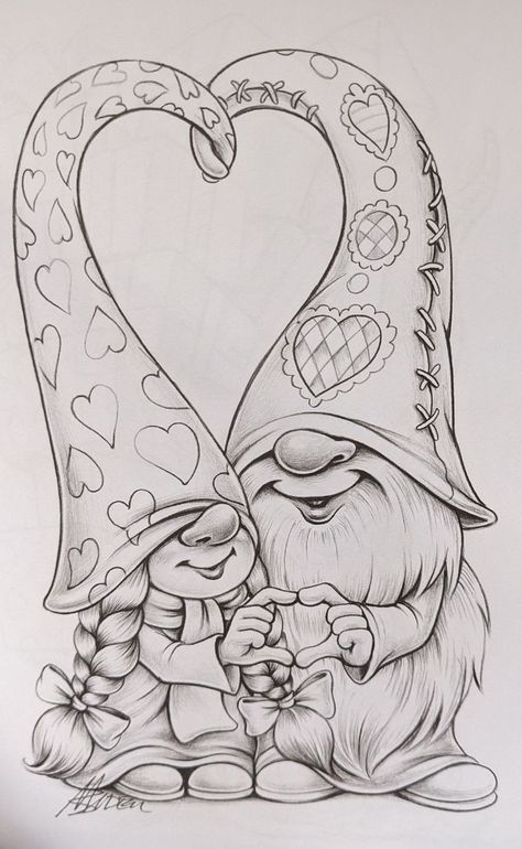 Gnome Pictures Coloring Pages, Gnome Pictures, Adult Coloring Books Printables, Fairy Drawings, Adult Coloring Designs, Cute Drawing, Fairy Coloring Pages, Fairy Coloring, Adult Coloring Book Pages