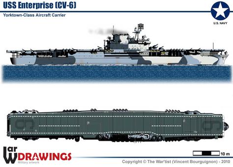 Uss Enterprise Cv 6, Uss Hornet, Uss Yorktown, Navy Carriers, Uss Nimitz, Us Navy Aircraft, Scale Model Ships, Sea Battle, Navy Aircraft Carrier