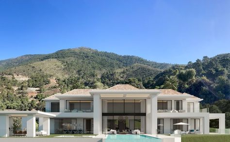 Luxury homes for sale in Benahavís, Andalusia, Spain | JamesEdition 8 Bedroom House, Contemporary Mansion, Andalusia Spain, Contemporary Fireplace, Luxury Cabin, House Modern, Luxury Contemporary, Modern Mansion, Modern Bedroom Design