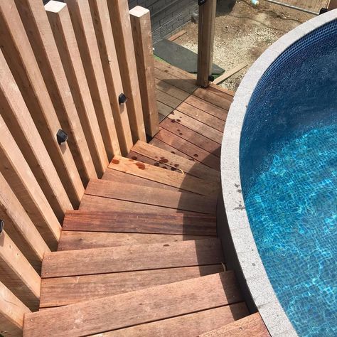 Large 14,000L Plunge Pool Completed with side sweeping steps in Ocean Grove. | Instagram Plunge Pools, Ocean Grove, Plunge Pool, Melbourne, Siding, Pool, Outdoor Decor, On Instagram, Instagram