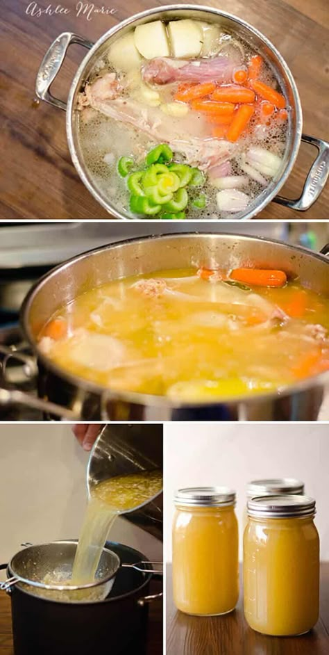 Turkey Soup From Carcass, Turkey Stock Recipe, Turkey Giblets, Stock Recipes, Turkey Broth, Bone Broth Recipe, Turkey Stock, Turkey Soup, Turkey Gravy