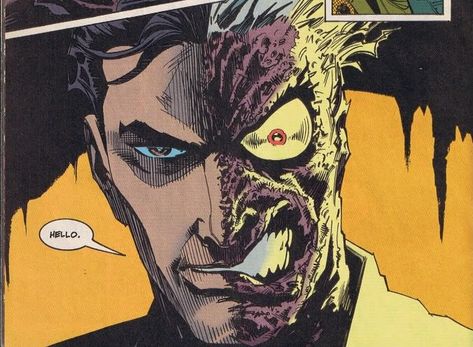 Two Face Batman Art, Two Face Harvey Dent, Harvey Dent Comic, Harvey Dent Two Face, Gotham Rogues, Two Face Batman, Batman Rogues, Batman Villains, Gotham Villains