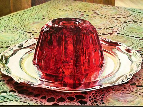 Mary Pratt. Jello on Silver Platter (2001)     Art Gallery of Nova Scotia Canada Mary Pratt, Christopher Pratt, Silver Platters, Canadian Painters, Virtual Art, Canadian Art, Canadian Artists, Nova Scotia, Female Artists