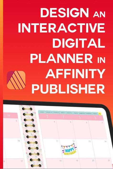 Create amazing Interactive Planners in Affinity Publisher Affinity Publisher, Affinity Designer, Art Stuff, Digital Planner, Digital Painting, Software, Digital Art, Art Design, Graphic Design