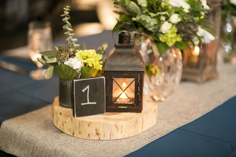 Rustic Lantern Centerpieces on Wooden Pedestals Rustic Lantern Centerpieces, Derby Party Decorations, Cameron Smith, Lantern Centerpiece Wedding, Elopement Reception, Mba Student, Mini Lanterns, 50th Anniversary Party, Lantern Centerpieces