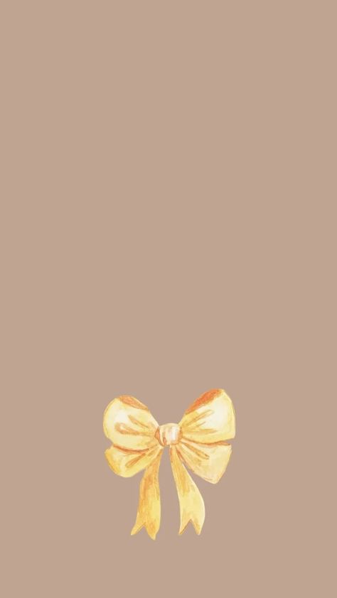 Yellow Bow Wallpaper, Bow Wallpaper Iphone, Golden Bow, Bow Wallpaper, Iphone Backgrounds, Cute Bows, Screen Savers, Iphone Background, Pretty Wallpapers