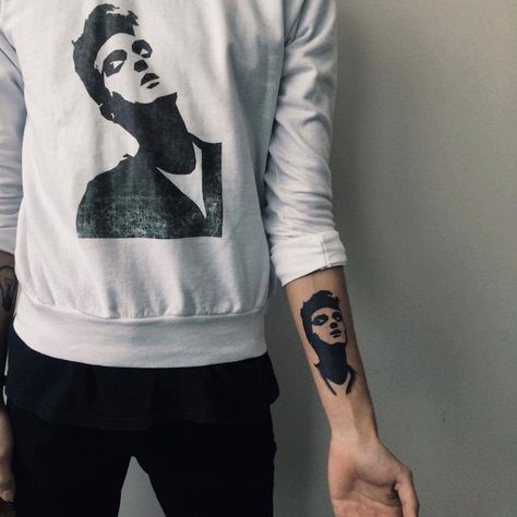 Morrissey Tattoo Ideas, The Smiths Tattoo Ideas, Smiths Tattoo, The Smiths Tattoo, Morrissey Tattoo, The Smiths Morrissey, Handsome Devil, Band Tattoos, Spooky Tattoos