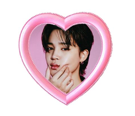 Jimin Heart Icon, Jimin Heart, Jimin Sticker, Kpop Png, Mimi Love, Png Heart, Jimin Edit, Kpop Random, Pink Posters