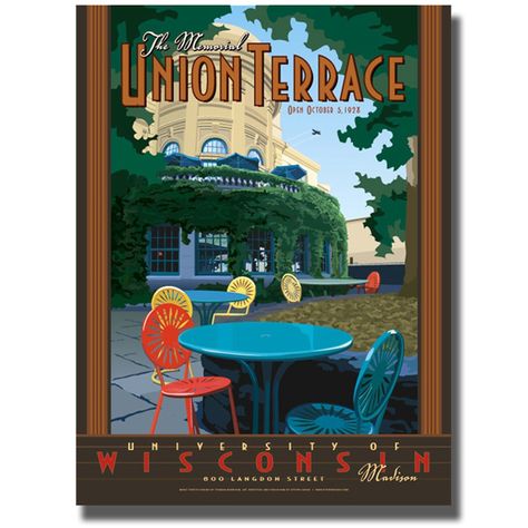 Wisconsin Food, Poster Grafico, Exploring Wisconsin, Wisconsin Art, State Posters, River Cabin, Uw Madison, Dorm Art, Corner Office