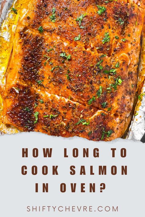 Whether you want to pair salmon with other foods or bake it as a barbecue, overcooking or undercooking will hamper its taste, and your efforts may be wasted. Hence, you must get it right with the cooking process and time.   How long to cook salmon in oven depends on the cooking temperature and salmon size. For a cooking temperature of 180°C, salmon will be ready in 15 to 20 minutes. Cook Salmon In Oven, Oven Cooked Salmon, Salmon In Oven, Cooking Salmon Fillet, Oven Baked Salmon Recipes, Salmon Recipes Oven, Oven Salmon, Oven Food, Bbq Salmon