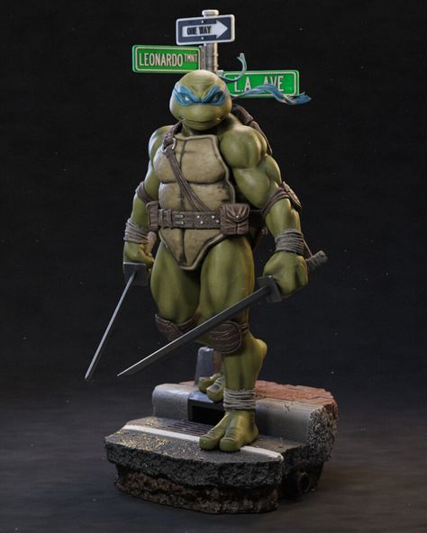 ArtStation - Leonardo TMNT Statue Tmnt Leonardo, Leonardo Tmnt, Ninja Turtles Art, Resin Uses, Turtle Art, 3d Modelle, Mutant Ninja, Teenage Mutant Ninja Turtles, Teenage Mutant Ninja