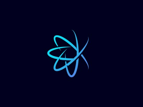 K - Atom by Andrei Traista Quantum Logo, Ict Logo, Medical Logos Inspiration, Atom Logo, Growth Logo, Touch Logo, Futuristic Logo, Hp Logo, Environment Logo