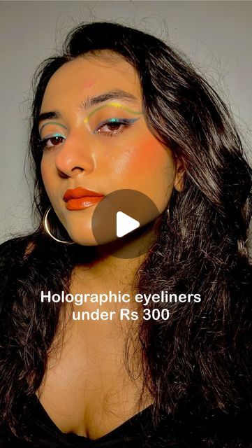 Dr Jinia on Instagram: "Holographic eyeliners from @n.y.bae retail for less than Rs 300. I have used the shades 01 & 03 here. They are smudgeproof, transferproof & waterproof. They are exclusively available on @letspurplle .
.
.
.
.
#nybae #holographiceyeliner #holographic #eyelinerstyles #eyelinerinspo #eyelinerindia #nybaemakeup" Holographic Eyeliner, Eyeliner Styles, Eyeliner Looks, Eyeliner, Shades, Makeup, On Instagram, Instagram, Make Up