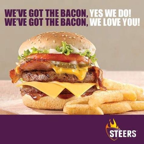 Steers takes a shot at Cape Town's Halaal Burger King Steers Burgers, Best Chips, Burger King, Beachwear For Women, Chicken Burgers, Healthy Life, Healthy Food, South Africa, Bacon