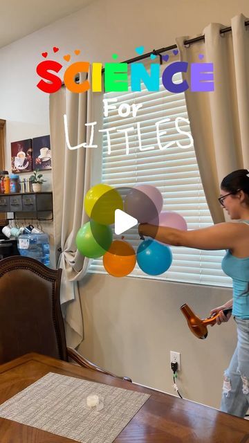 Cynthia on Instagram: "Spinning Balloons 🎈 easy and exciting science experiment 🧪  You need :  - balloons (6)  - double sided tape  - hair dryer   #scienceforlittles #scienceexperimentsforkids #scienceexperiment #scienceiscool #scienceforkids #stemforkids #preschoolactivities #toddleractivities #activitiesforkids #homeschoolpreschool" Science Balloons, Two Years Old Activities, Balloon Science Experiments, Easy Science Experiments For Kids, Balloon Experiment, Science Experiments Kids Easy, Gross Things, Preschool Science Activities, Easy Science Experiments