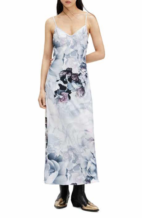 HOUSE OF CB Elia Floral Stretch Cotton Blend Corset Sundress | Nordstrom White Slip Dress, Floral Slip Dress, Flattering Dress, Midi Slip Dress, Floral Print Maxi Dress, Floral Print Maxi, Flattering Dresses, Blue Mini Dress, Dress Shapes