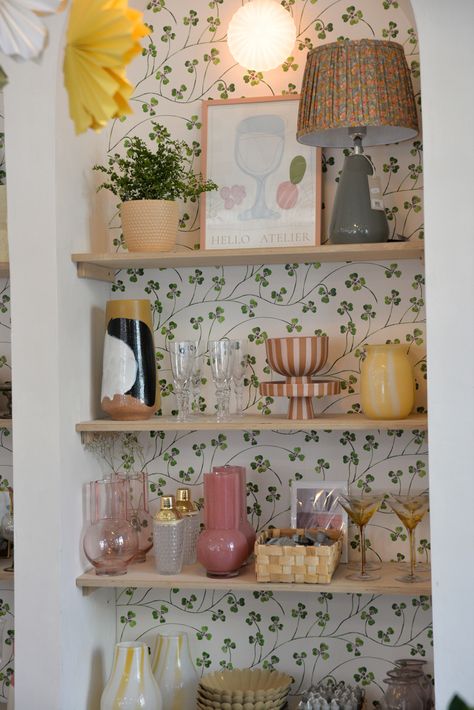 Our summer collection sits beautifully on the shelves of our infeprndent homeware shop in Bristol, UK Homeware Display, Tableware Display, Girl Apartment, Homewares Shop, Retail Store Design, Lovely Shop, Dream Spaces, Gift Store, Floor Design