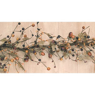 Acorn Garland, Primitive Star, Fall Accents, Fox Decor, Pine Garland, Berry Garland, Autumn Display, Bird Theme, Mixed Berries