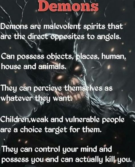 Demonic entities Facts About Demons, Demonology Facts, Demon Facts, Supernatural Creatures List, Demonic Signs, Demonic Ritual, Demonic Entities, Satanic Rules, Paranormal Facts