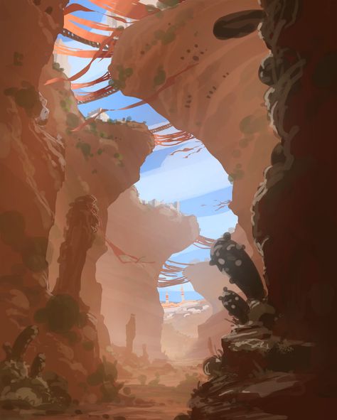 ArtStation - Desert, J Line Desert Artwork, Desert Map, Story Concepts, Desert Landscape Art, Waste Art, Desert Background, Desert Aesthetic, Sci Fi Landscape, Desert Environment