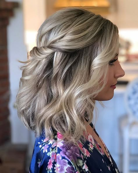 Bridemaids Hairstyles, Down Wedding Hairstyles, Wedding Hair Half, Half Up Half Down Wedding, Bridesmaid Hairstyles Half Up Half Down, Mother Of The Bride Hair, Bridesmaid Hair Makeup, Bridesmaid Hair Half Up, Bridesmaid Hair Down